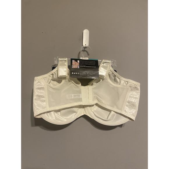 NWT‎ Bali Satin Tracings Smoothing Minimizer underwire bra 42DDD White - Picture 5 of 5